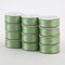 Super Bobs Poly #614 Light Green (L-Style) 12 pack pre-wound bobbins.